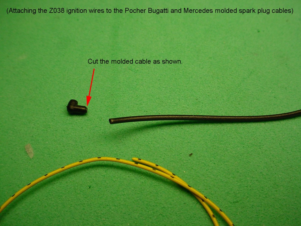 Instructions for Installing the Ignition Wire Z038 Model Motorcars