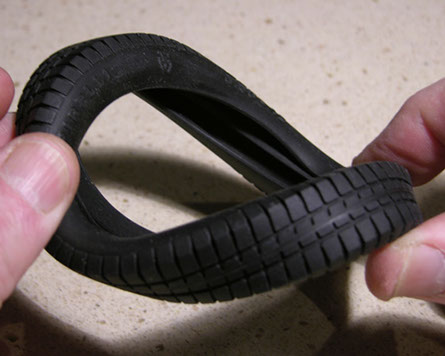 Flexible Tires! No more scratched and dented rims.