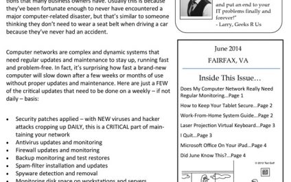 June 2014 Newsletters