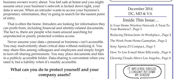 December 2014 Newsletters