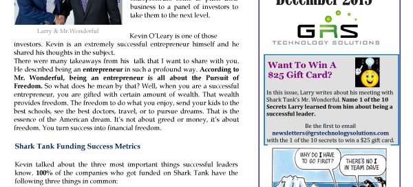 December 2015 Newsletters