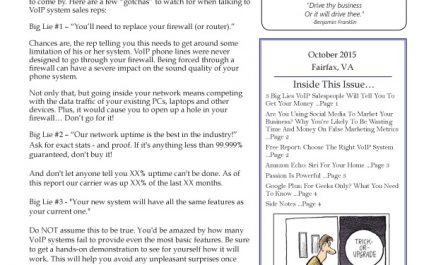 October 2015 Newsletters