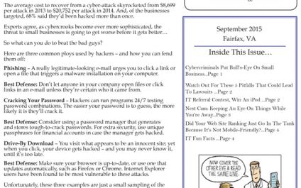 September 2015 Newsletters