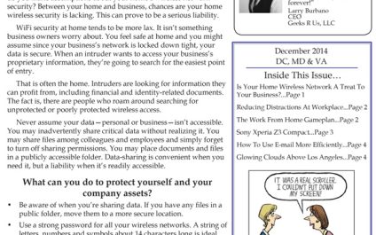 December 2014 Newsletters