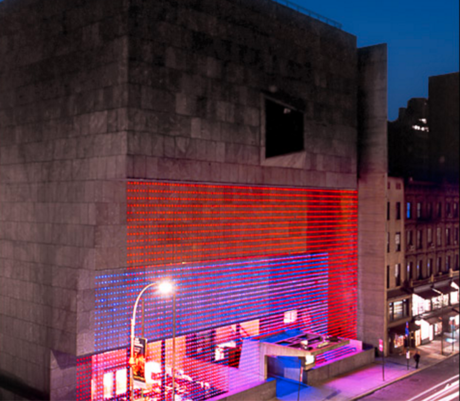 Matrix3: The Whitney Museum, draped in LED lights!