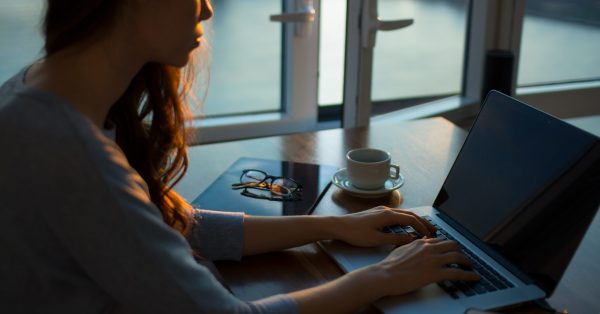 Woman working at desk