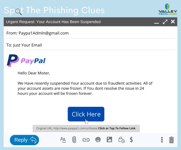 Spot the phishing clues