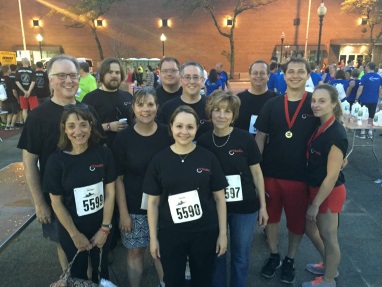 IT Radix staff members participate in the Verizon 5K to benefit JBWS.