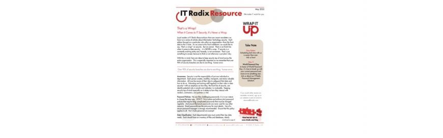 May 2022 IT Radix Resource Newsletter