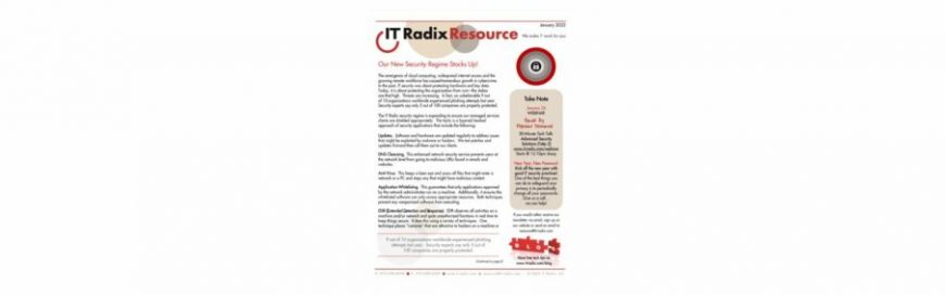 January 2022 IT Radix Resource Newsletter