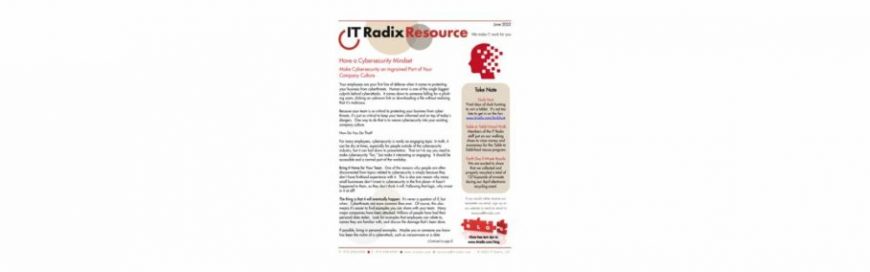 June 2022 IT Radix Resource Newsletter