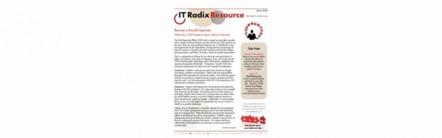 March 2022 IT Radix Resource Newsletter