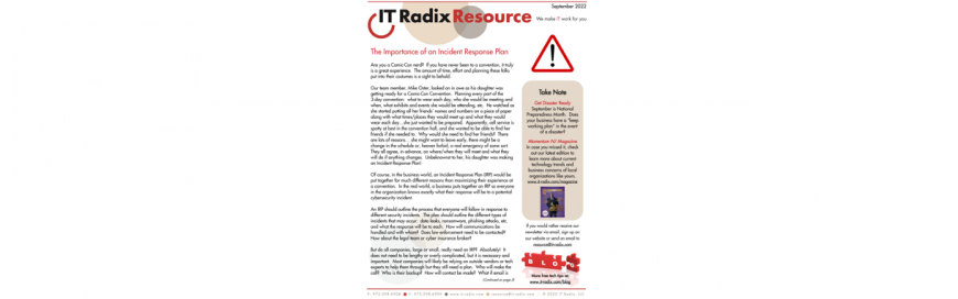 September 2022 IT Radix Resource Newsletter