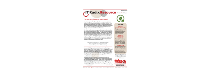 February 2023 IT Radix Resource Newsletter
