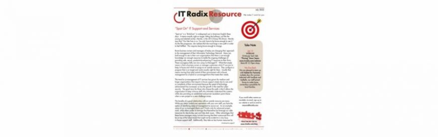 July 2022 IT Radix Resource Newsletter