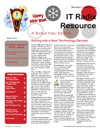 Winter 2010 IT Radix Resource Newsletter