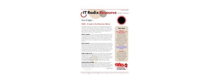 December 2020 IT Radix Resource Newsletter