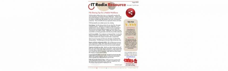August 2022 IT Radix Resource Newsletter