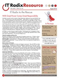 August 2014 IT Radix Resource Newsletter