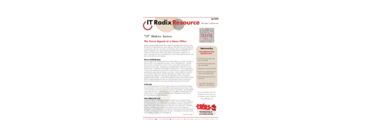 July 2020 IT Radix Resource Newsletter