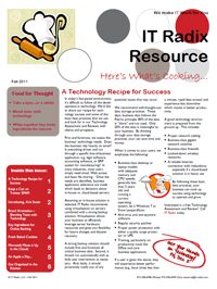 Fall 2011 IT Radix Resource Newsletter