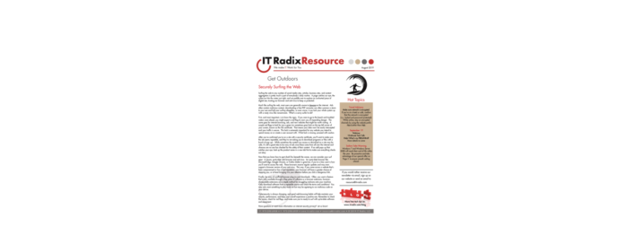 August 2019 IT Radix Resource Newsletter