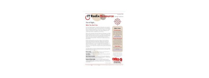 November 2020 IT Radix Resource Newsletter