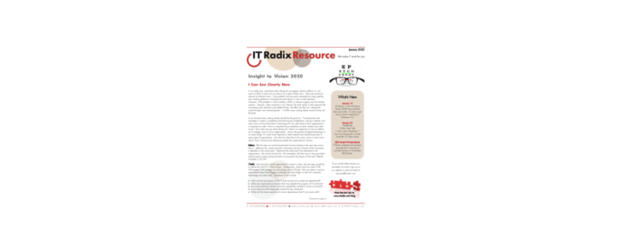 January 2020 IT Radix Resource Newsletter