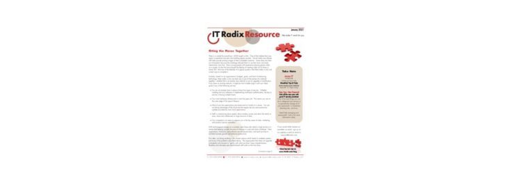 January 2021 IT Radix Resource Newsletter