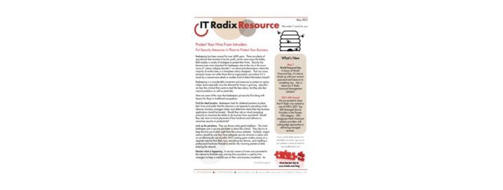 May 2021 IT Radix Resource Newsletter