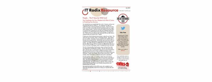 July 2021 IT Radix Resource Newsletter