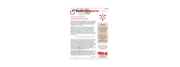 April 2023 IT Radix Resource Newsletter