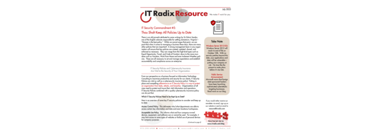 July 2023 IT Radix Resource Newsletter