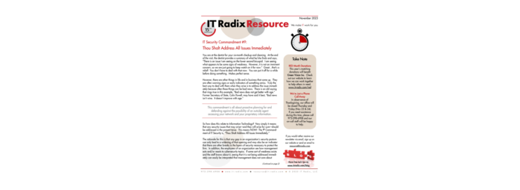 November 2023 IT Radix Resource Newsletter