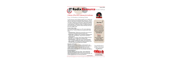 January 2024 IT Radix Resource Newsletter