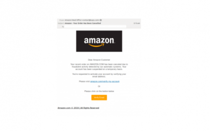 Avoid Falling for an Amazon Email Phishing Attack, Think Before You Click