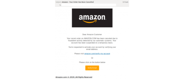 Avoid Falling for an Amazon Email Phishing Attack, Think Before You Click