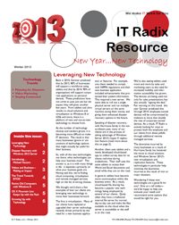 Winter 2013 IT Radix Resource Newsletter