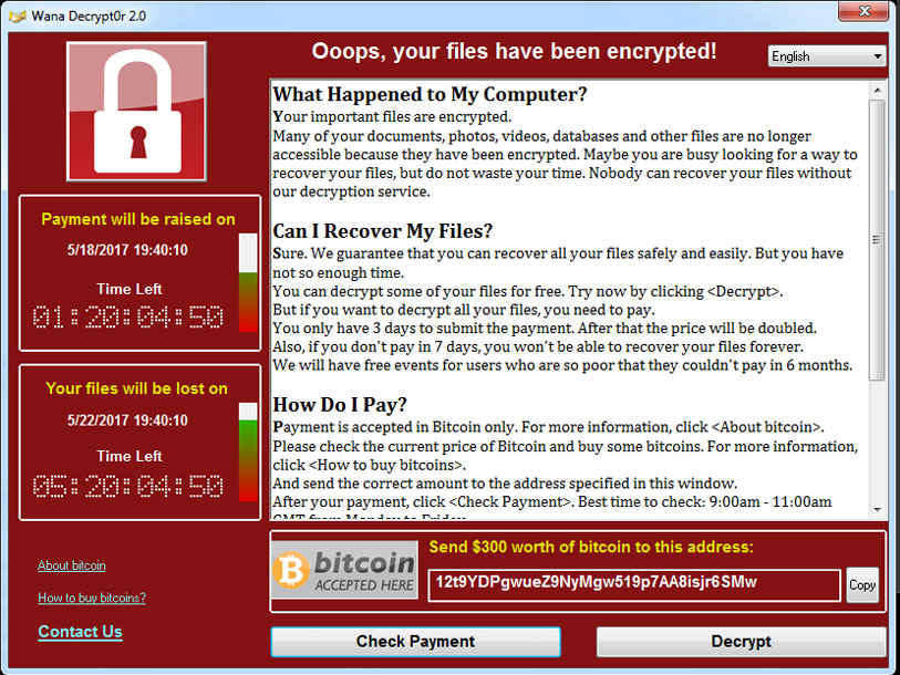 Ransomware-message