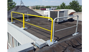 Rooftop Guardrail Fall Protection System