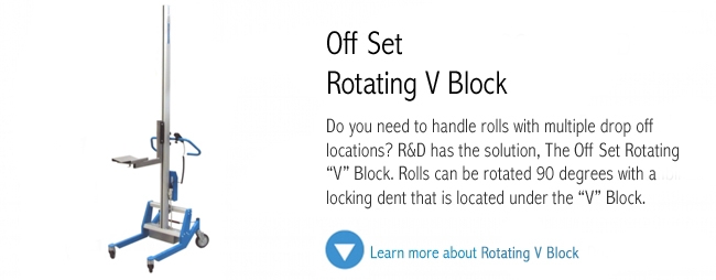 Rotating V Block Roll Handling Unit