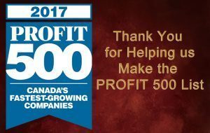 Thank You for Helping Us Make the 2017 PROFIT 500 List