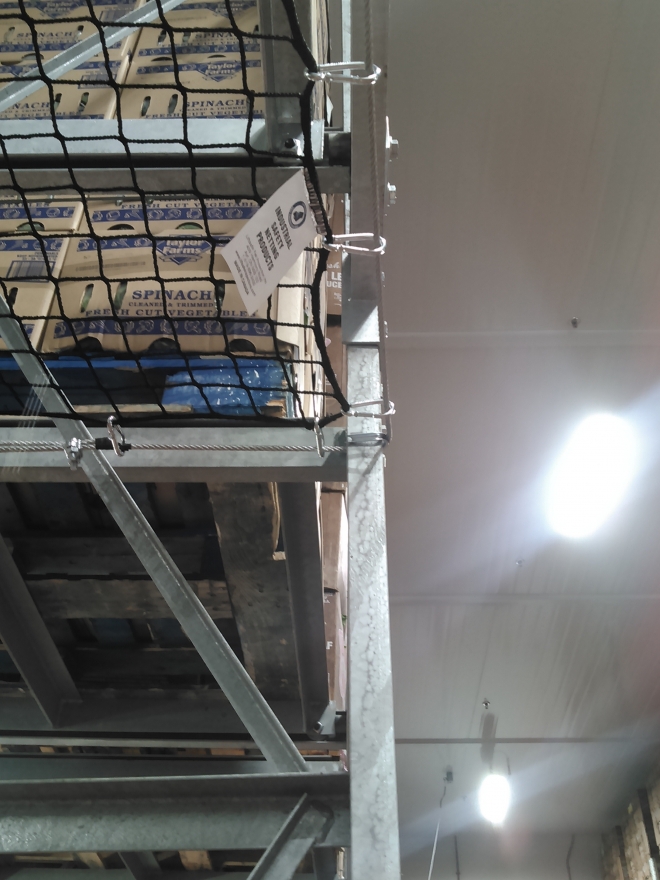 Pallet Rack Safety Netting Cambridge, Kitchener, Guelph Liftsafe