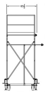 fixed height access stand