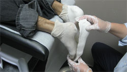 Foot orthotic casting