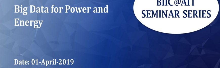 Talk on Big Data for Power and Energy