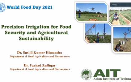 Precision Irrigation: A Resolution to Smart Farming and Agricultural Sustainability Expands in Commemoration of ‘World Food Day 2021’