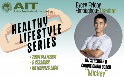 AIT Healthy Lifestyle Series Keeps Students Strong through Virtual Exercise