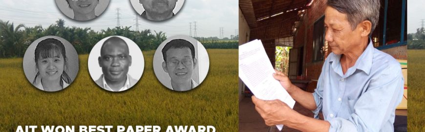 Study on how small-scale farmers in Vietnam adapt to climate change won the Best Paper Award