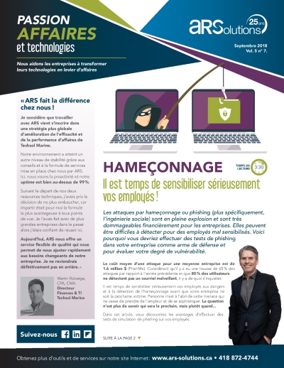 Bulletin-septembre-2018-ARS-Solutions-Cover
